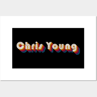 retro vintage Chris Young Posters and Art